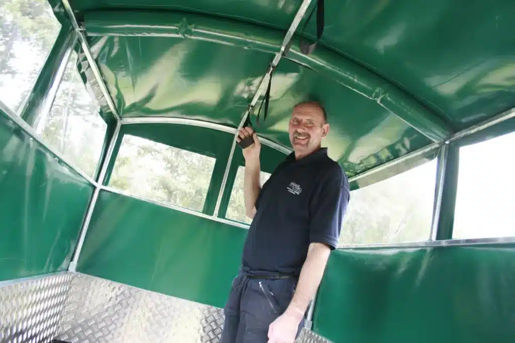 Green Field Sports Trailer Cover with PVC Safety Straps