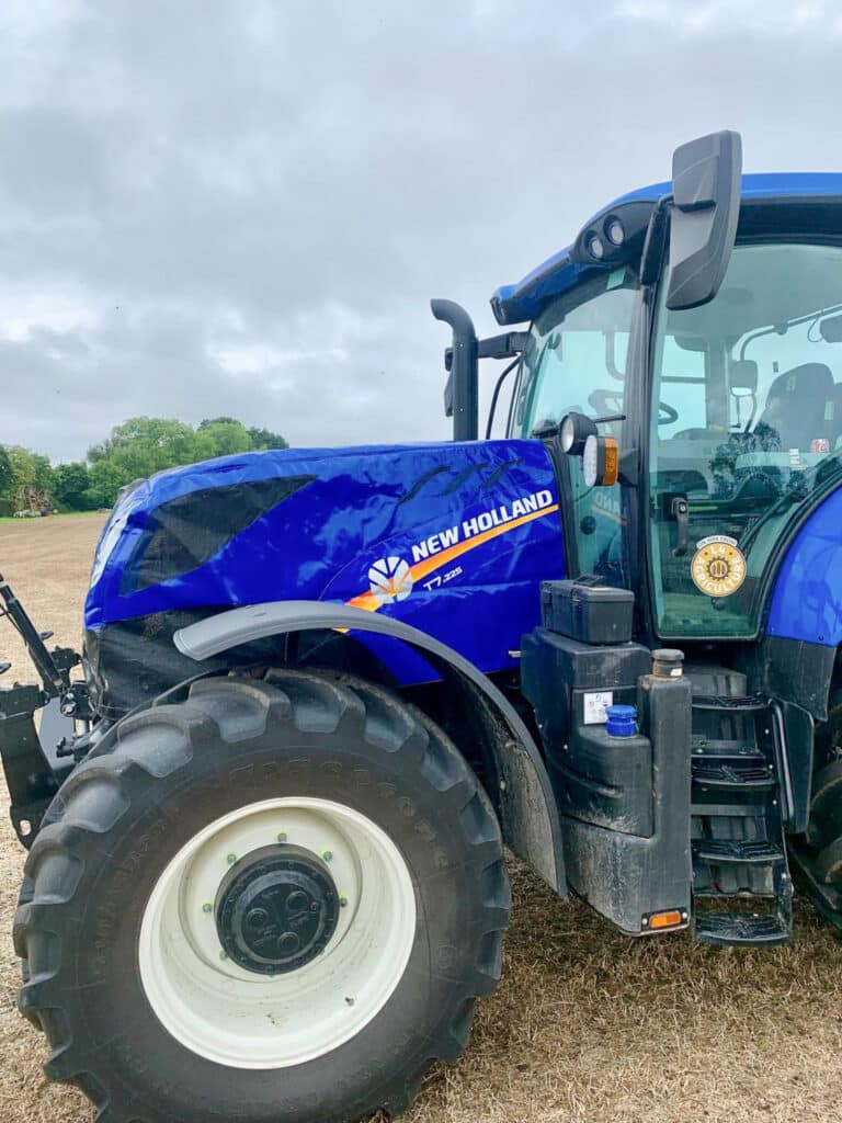 Custom Made Blue New Holland Tractor Bonnet Cover