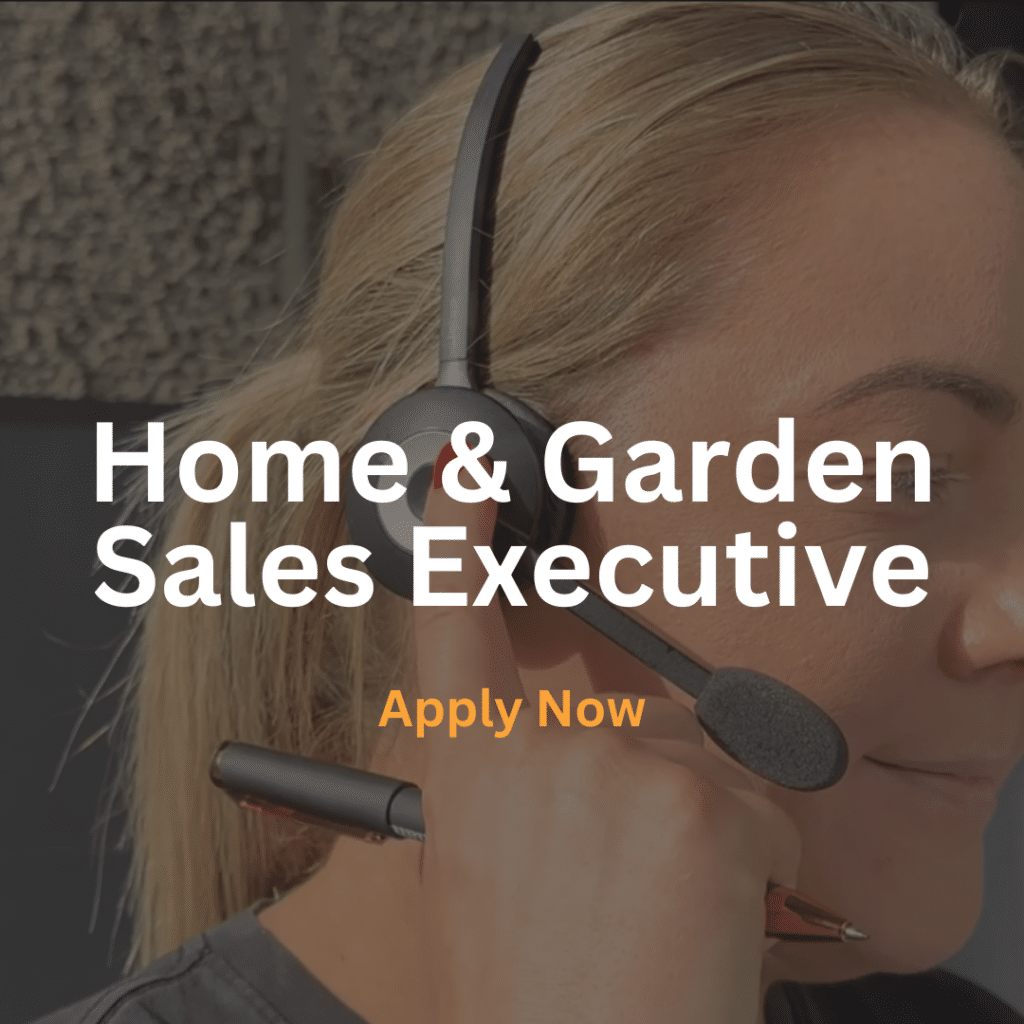 Home & Garden Sales Executive Job Advertisement